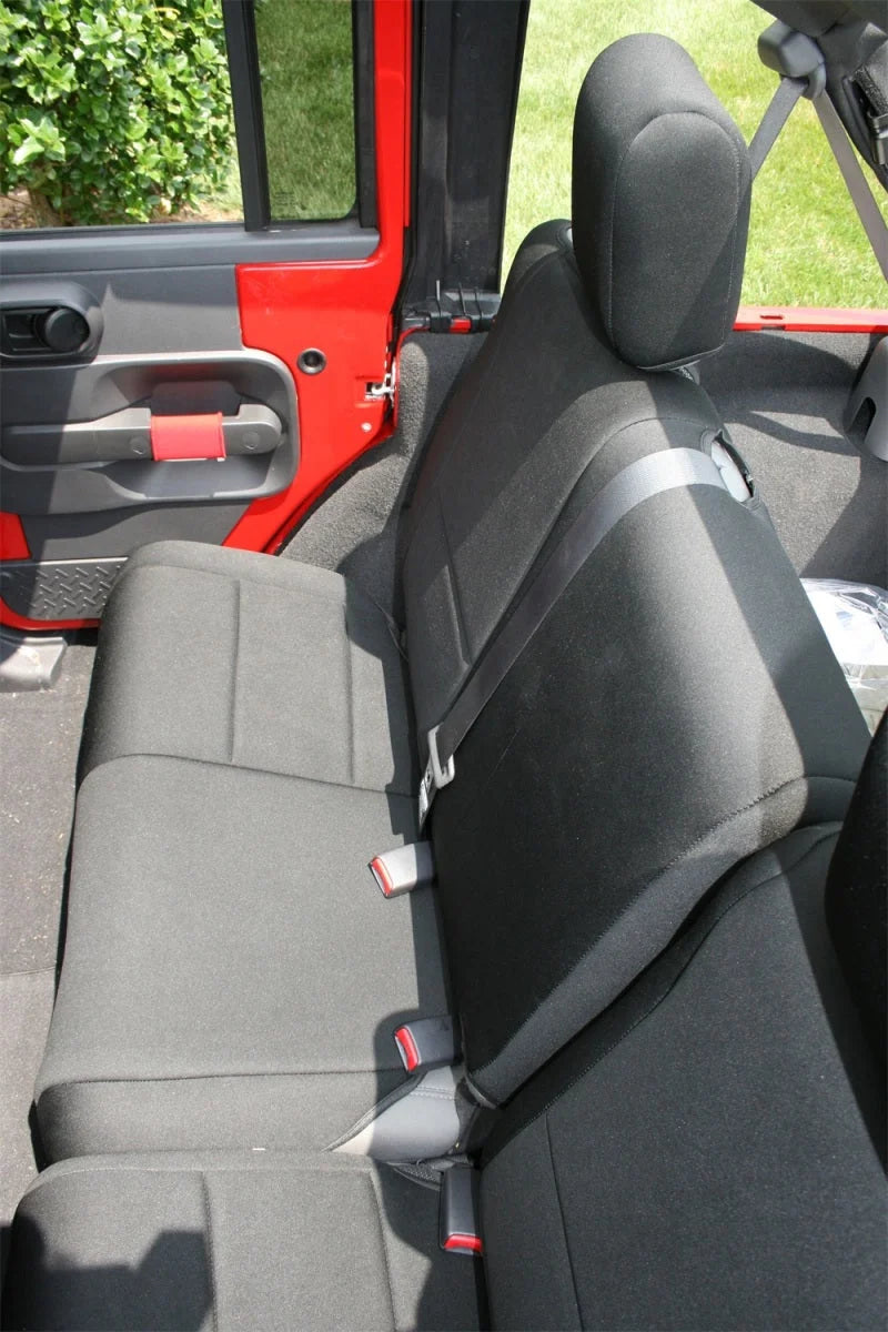 Rugged Ridge Neoprene Rear Seat Cover 07-18 Jeep Wrangler JKU - Side View