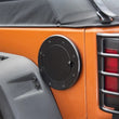 Load image into Gallery viewer, Rugged Ridge Non-Locking Gas Cap Door Black 07-18 Jeep Wrangler - Detail View
