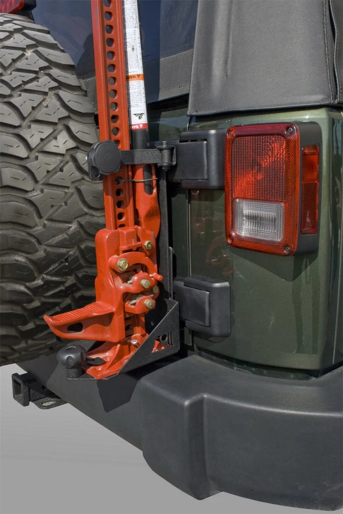 Rugged Ridge Off-road Jack Mounting Bracket 07-18 Jeep Wrangler JK - Side View