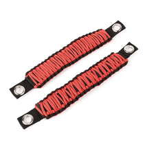 Load image into Gallery viewer, Rugged Ridge Paracord A-Pillar Grab Handle Red 07-18 Jeep Wrangler JK - Main Product View