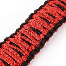 Load image into Gallery viewer, Rugged Ridge Paracord A-Pillar Grab Handle Red 07-18 Jeep Wrangler JK - Side View