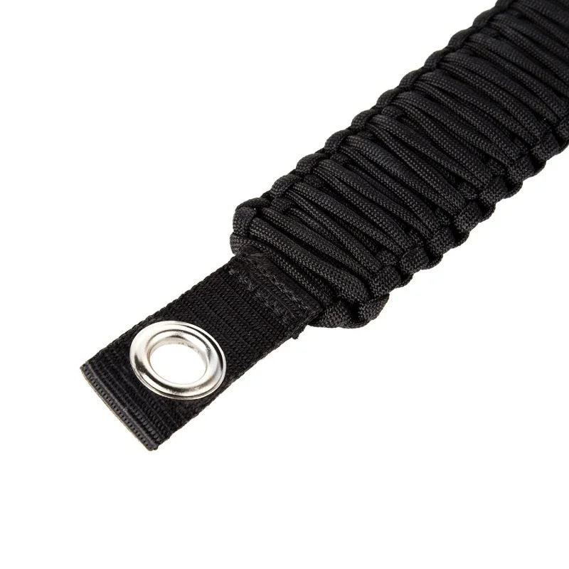 Rugged Ridge Paracord A-Pillar/Seat Mnt Hdle Black 07-18 Jeep Wrangler JK - Installation View