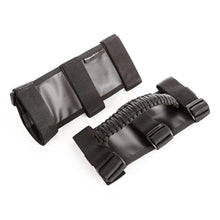 Load image into Gallery viewer, Rugged Ridge Paracord Grab Handles Black/Black Pair - Installation View