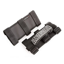 Load image into Gallery viewer, Rugged Ridge Paracord Grab Handles Gray/Black Pair - Back View