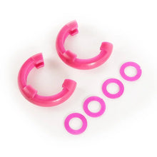 Load image into Gallery viewer, Rugged Ridge Pink 3/4in D-Ring Isolator Kit - Main Product View