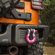 Load image into Gallery viewer, Rugged Ridge Pink 3/4in D-Ring Isolator Kit - Side View