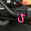 Load image into Gallery viewer, Rugged Ridge Pink 3/4in D-Ring Shackles - Side View