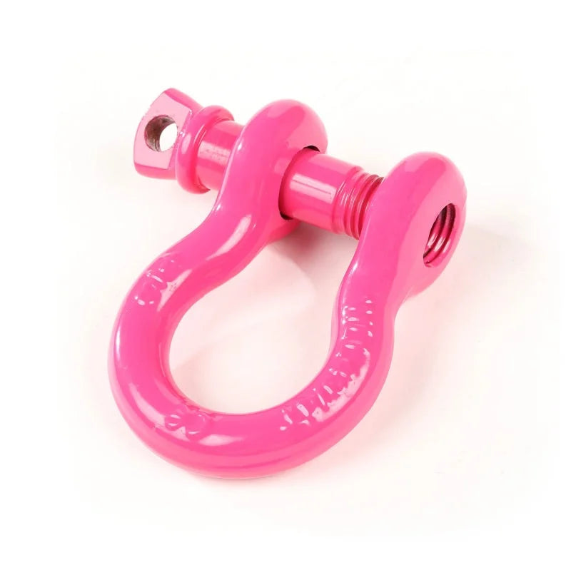Rugged Ridge Pink 3/4in D-Ring Shackles - Installation View