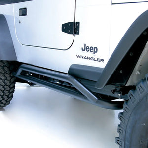 Rugged Ridge RRC Rocker Guards Black 87-06 Jeep Wrangler - Main Product View