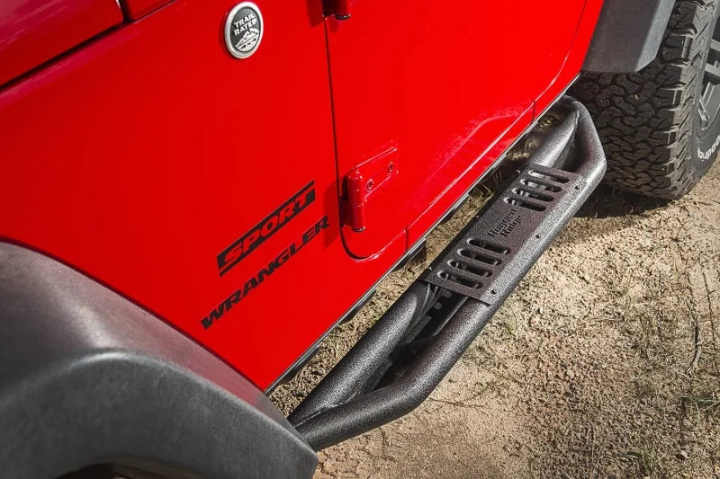 Rugged Ridge RRC Side Armor Guard Plates 07-18 Jeep Wrangler JK - Back View