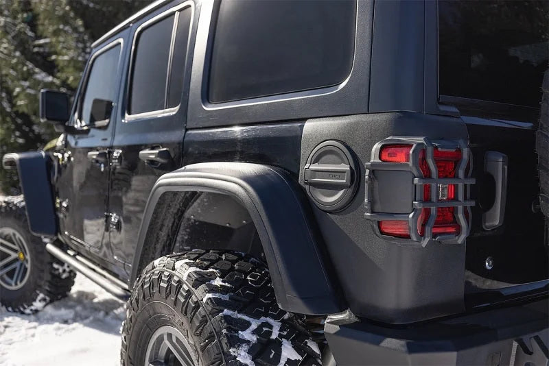 Rugged Ridge Rear Corner Kit Body Armor 18-22 Jeep Wrangler JL/JLU Models - Back View