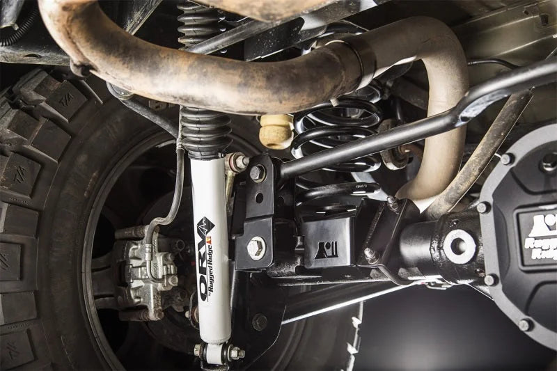 Rugged Ridge Rear Track Bar Relocation Bracket 07-18 Jeep Wrangler JK - Side View