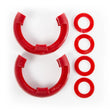 Load image into Gallery viewer, Rugged Ridge Red 3/4in D-Ring Isolator Kit - Main Product View