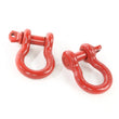 Load image into Gallery viewer, Rugged Ridge Red 3/4in D-Shackles - Main Product View