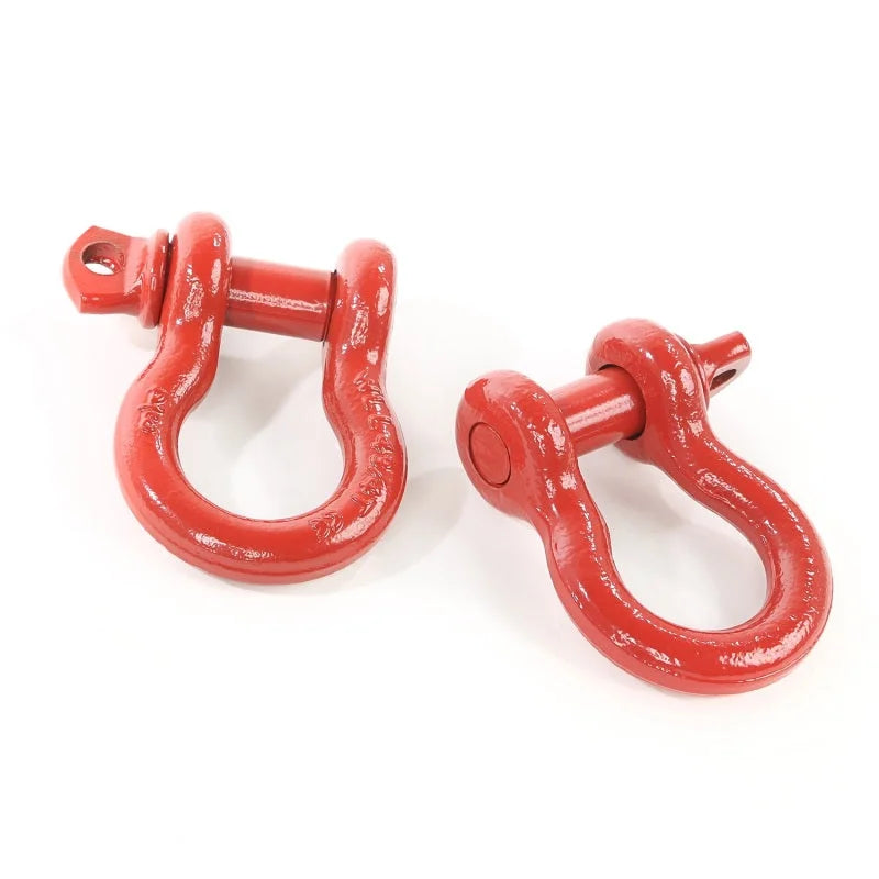 Rugged Ridge Red 3/4in D-Shackles - Main Product View