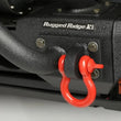 Load image into Gallery viewer, Rugged Ridge Red 7/8in D-Shackles - Side View