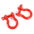 Load image into Gallery viewer, Rugged Ridge Red 7/8in D-Shackles - Installation View