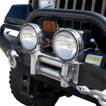 Load image into Gallery viewer, Rugged Ridge Roller Fairlead w/ Off-road Light Mounts - Main Product View