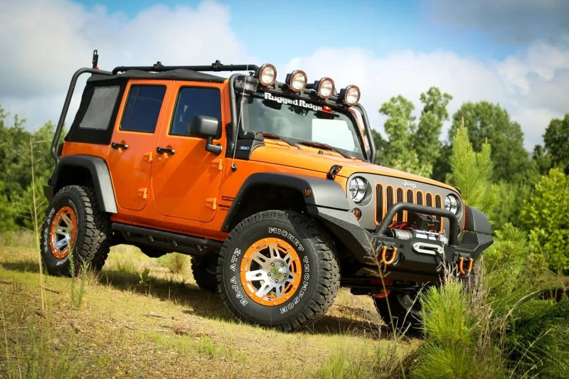 Rugged Ridge Roof Rack 07-18 Jeep 4-Door Jeep Wrangler - Back View