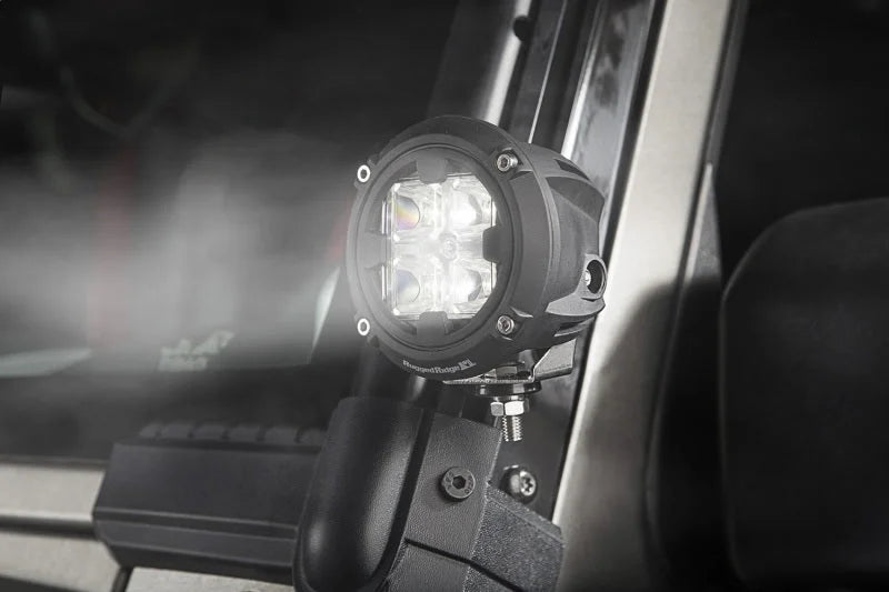 Rugged Ridge Round LED Light 3.5in Combo High/Low Beam - Back View
