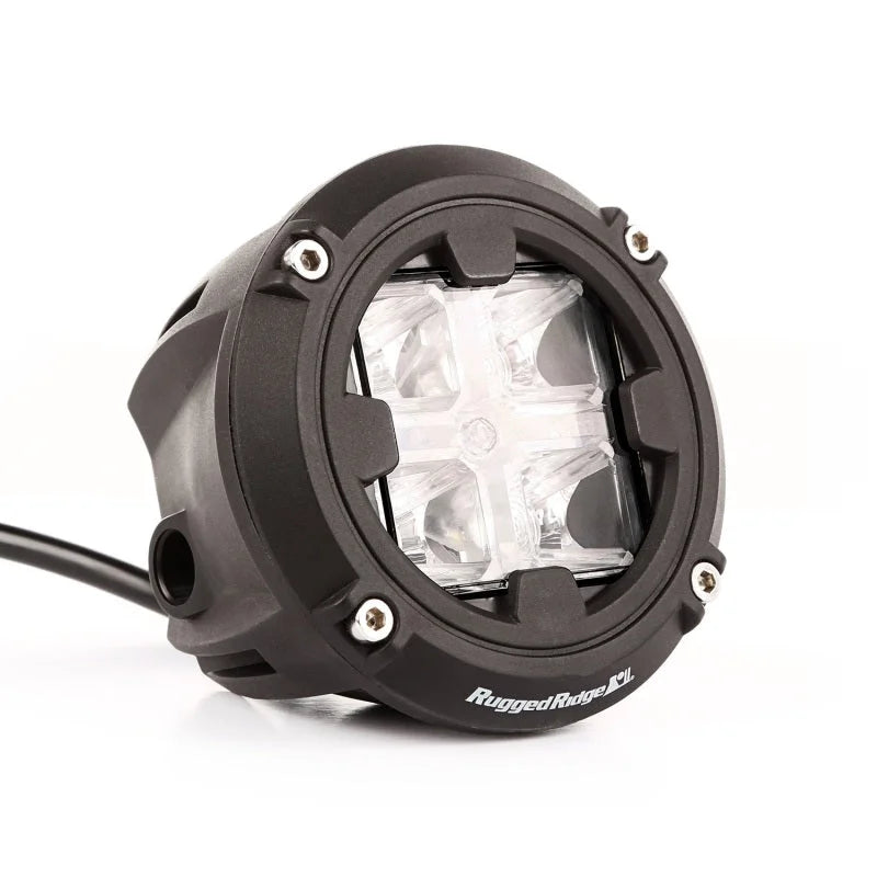 Rugged Ridge Round LED Light 3.5in Combo High/Low Beam - Additional View 6