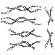 Load image into Gallery viewer, Rugged Ridge Side Decals Pair Barbed Wire 07-18 Jeep Wrangler - Main Product View