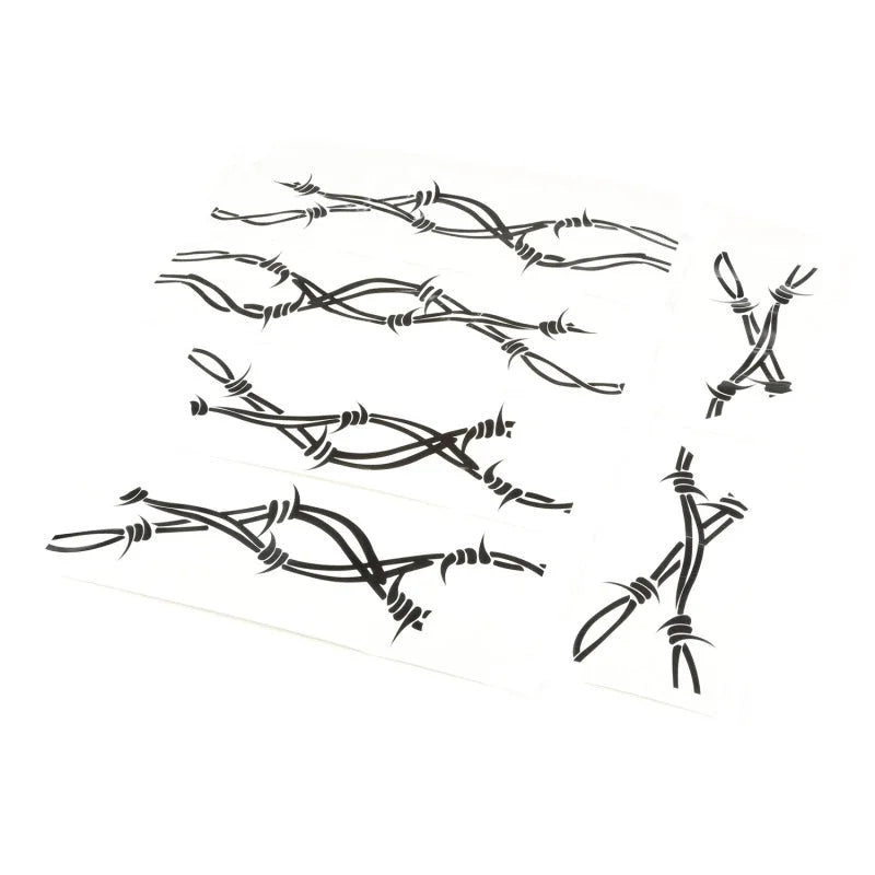Rugged Ridge Side Decals Pair Barbed Wire 07-18 Jeep Wrangler - Installation View
