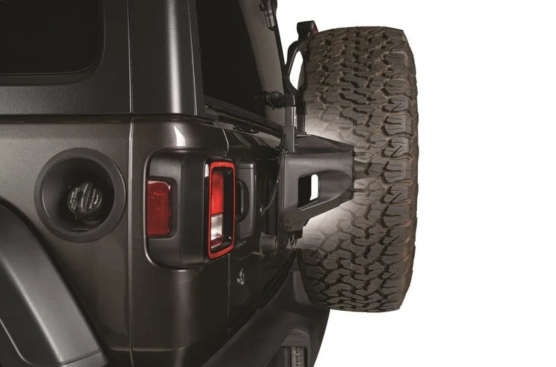 Rugged Ridge Spare Tire Relocation Bracket 18-20 Jeep Wrangler JL - Side View