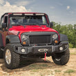 Load image into Gallery viewer, Rugged Ridge Spartacus Front Bumper Black 07-18 Jeep Wrangler - Back View