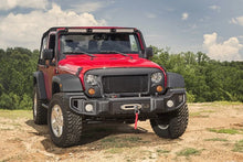 Load image into Gallery viewer, Rugged Ridge Spartacus Front Bumper Black 07-18 Jeep Wrangler - Back View