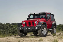 Load image into Gallery viewer, Rugged Ridge Spartacus Front Bumper Black 07-18 Jeep Wrangler - Installation View