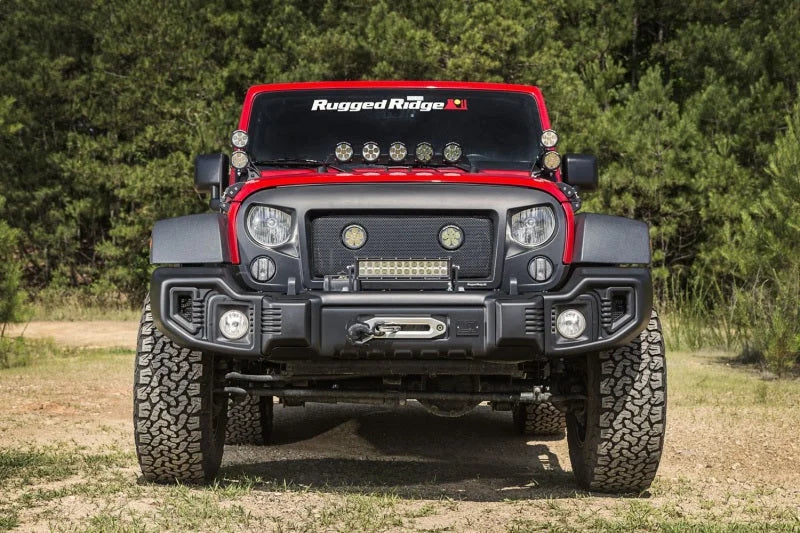 Rugged Ridge Spartacus Front Bumper Black 07-18 Jeep Wrangler - Additional View 8
