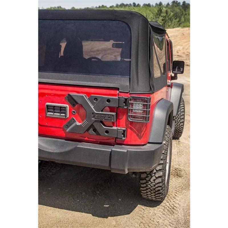 Rugged Ridge Spartacus HD Tire Carrier Hinge Casting 07-18 Jeep Wrangler JK - Installation View