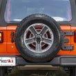 Load image into Gallery viewer, Rugged Ridge Spartacus HD Tire Carrier Hinge Casting 18-20 Jeep Wrangler JL - Installation View