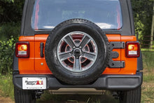 Load image into Gallery viewer, Rugged Ridge Spartacus HD Tire Carrier Hinge Casting 18-20 Jeep Wrangler JL - Installation View