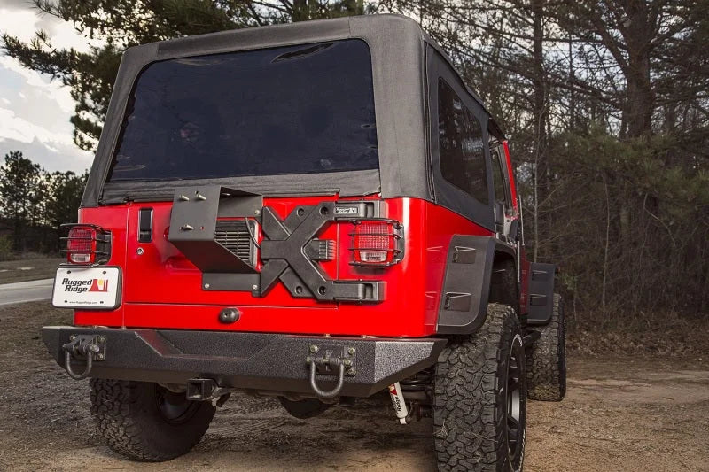 Rugged Ridge Spartacus HD Tire Carrier Hinge Casting 97-06 TJ - Back View