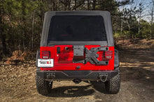 Load image into Gallery viewer, Rugged Ridge Spartacus HD Tire Carrier Hinge Casting 97-06 TJ - Installation View