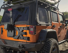 Load image into Gallery viewer, Rugged Ridge Spartacus HD Tire Carrier Kit 07-18 Jeep Wrangler - Side View