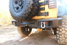 Load image into Gallery viewer, Rugged Ridge Spartacus Rear Bumper Black 07-18 Jeep Wrangler - Back View