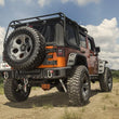 Load image into Gallery viewer, Rugged Ridge Spartacus Rear Bumper Black 07-18 Jeep Wrangler - Installation View