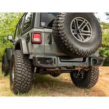 Load image into Gallery viewer, Rugged Ridge Spartacus Rear Bumper Black 18-20 Jeep Wrangler JL - Installation View