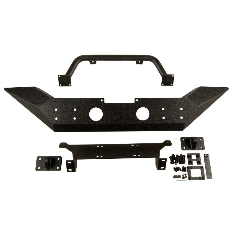 Rugged Ridge Spartan Front Bumper HCE W/Overrider 07-18 Jeep Wrangler JK - Main Product View