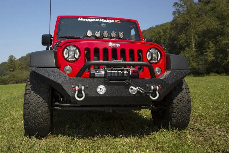 Rugged Ridge Spartan Front Bumper HCE W/Overrider 07-18 Jeep Wrangler JK - Additional View 5