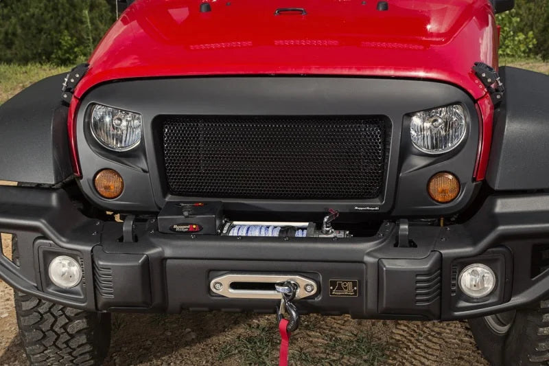 Rugged Ridge Spartan Grille 07-18 Jeep Wrangler JK - Side View