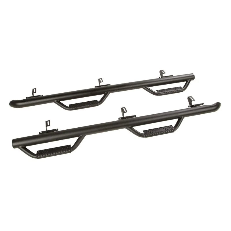 Rugged Ridge Spartan Nerf Bar Textured Black 07-18 Jeep Wrangler JKU 4 Door - Main Product View