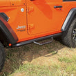 Load image into Gallery viewer, Rugged Ridge Spartan Nerf Bar Textured Black 18-20 Jeep Wrangler JL 2 Door - Back View