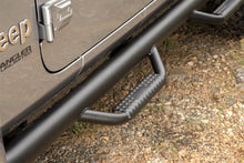 Load image into Gallery viewer, Rugged Ridge Spartan Nerf Bar Textured Black 18-20 Jeep Wrangler JL 4 Door - Side View