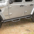 Load image into Gallery viewer, Rugged Ridge Spartan Nerf Bar Textured Black 18-20 Jeep Wrangler JL 4 Door - Back View