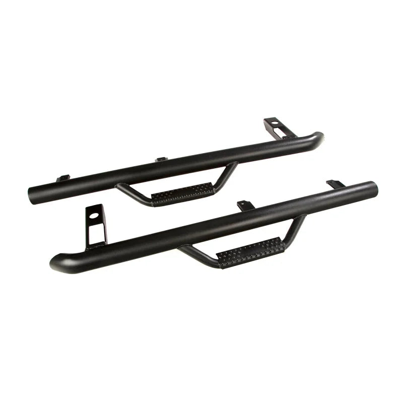 Rugged Ridge Spartan Nerf Bar Textured Black 97-06 Jeep Wrangler TJ - Main Product View