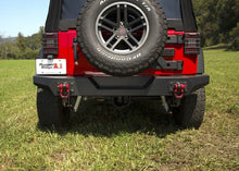 Load image into Gallery viewer, Rugged Ridge Spartan Rear Bumper Full Width 07-18 Jeep Wrangler JK - Back View